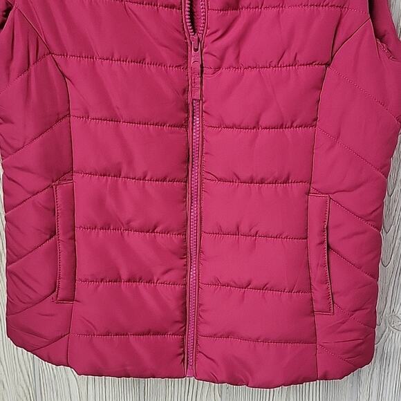 Aeropostale Pink Puffer Full Zip Vest Womens Size Small - Picture 3 of 8